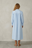 Lena Pleated Cotton Shirt Dress