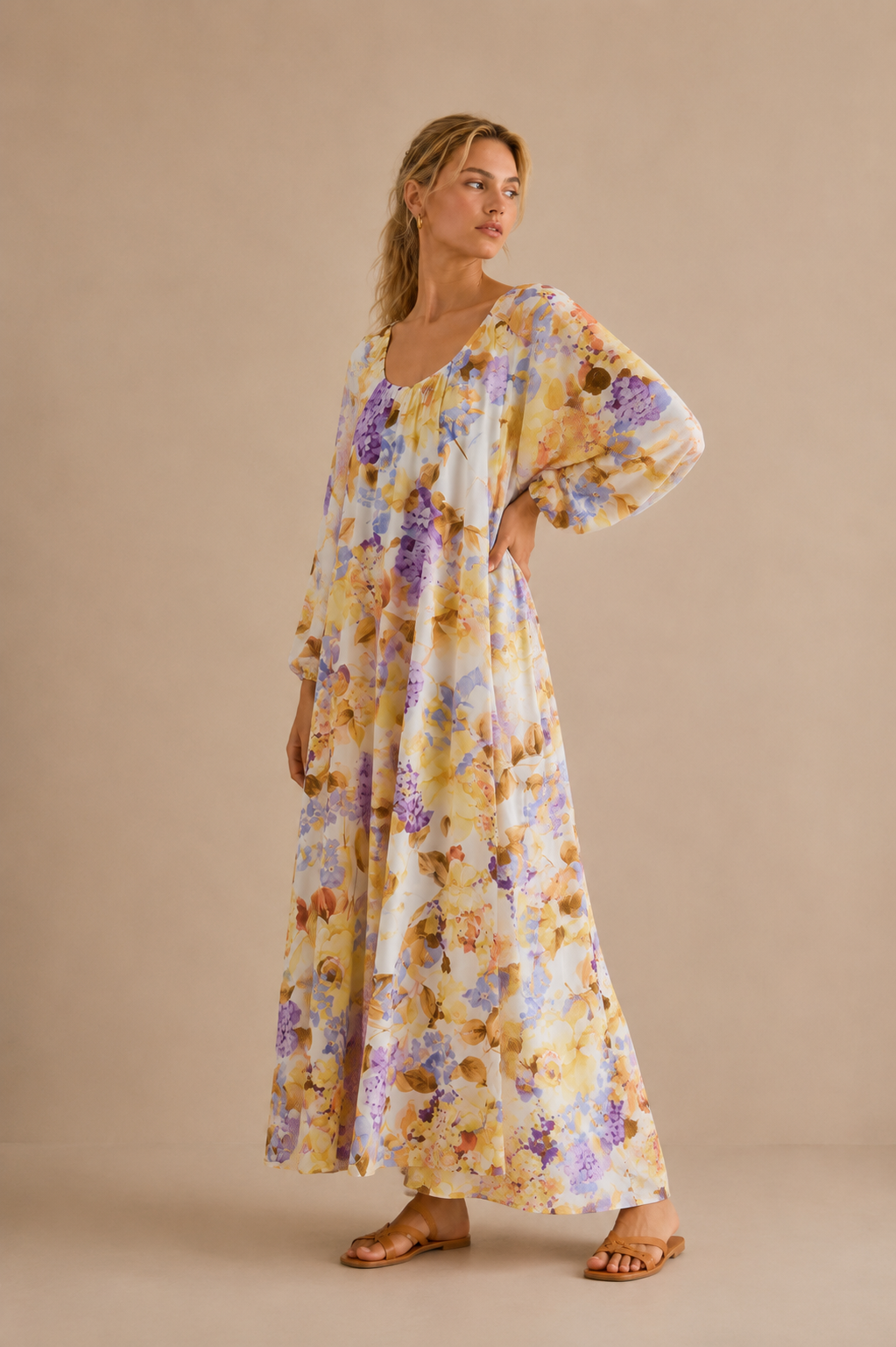 Dana Floral Oversized Maxi Dress