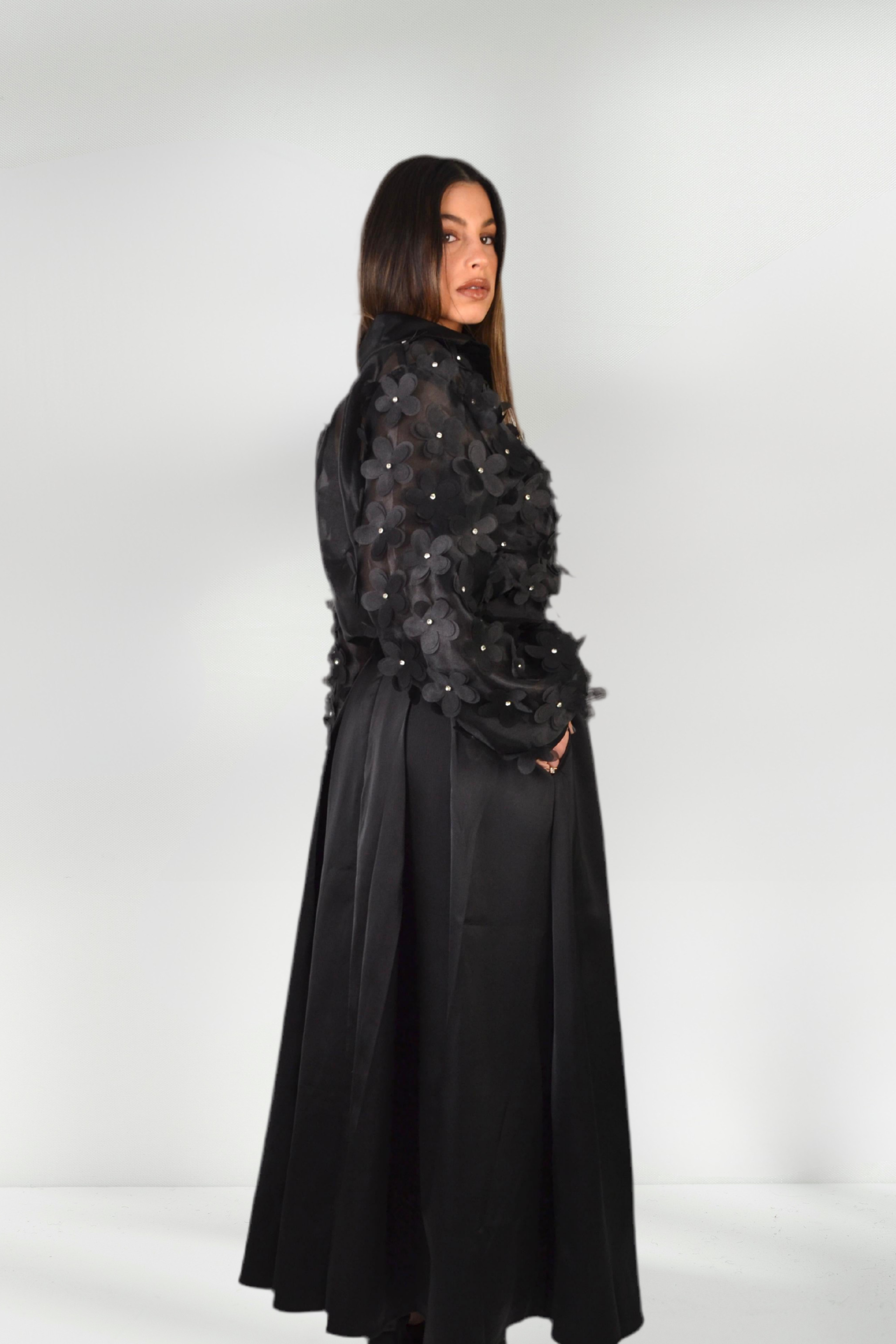 ELISE Pleated maxi skirt
