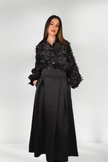 ELISE Pleated maxi skirt
