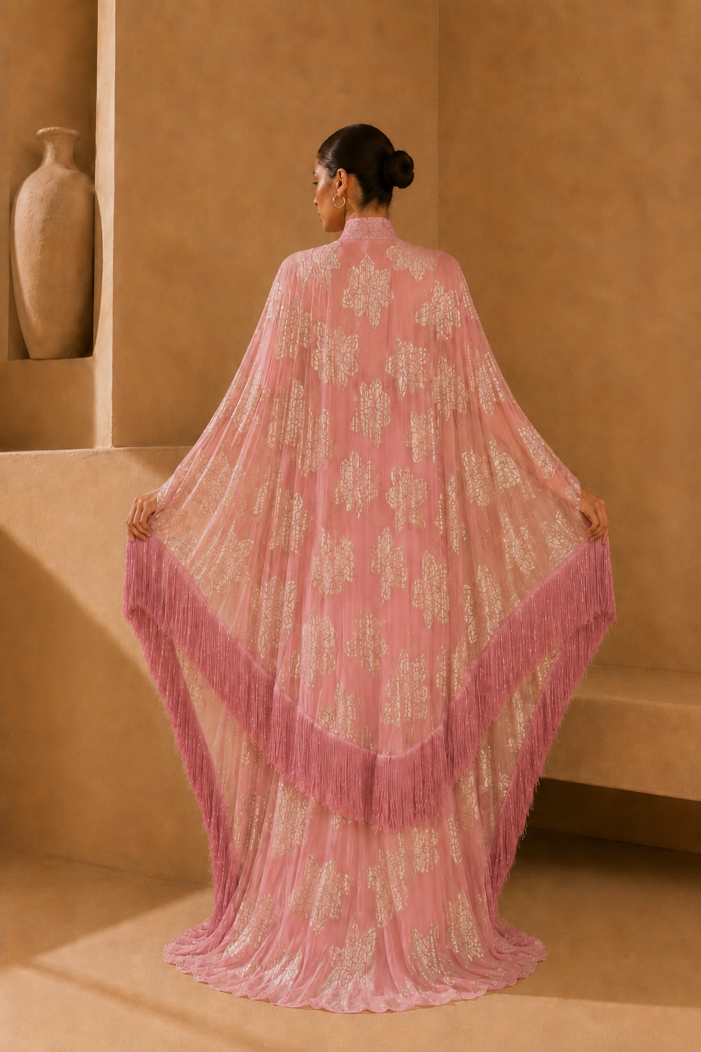 Terry Embroidered Kaftan Dress
