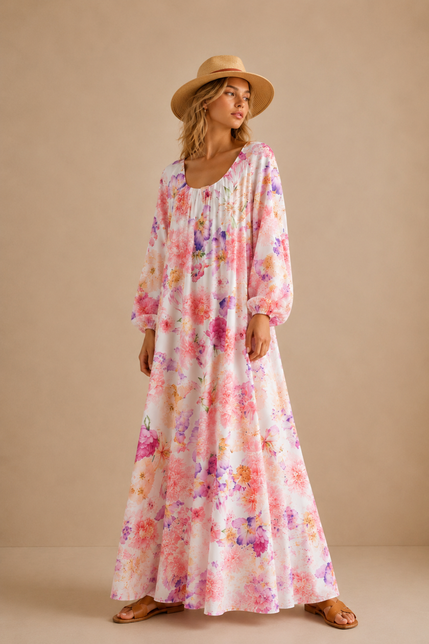 Dana Floral Oversized Maxi Dress
