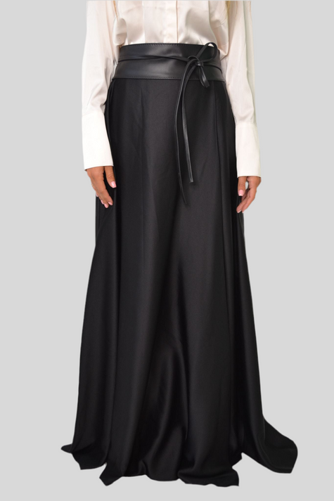 MAYA Satin maxi skirt