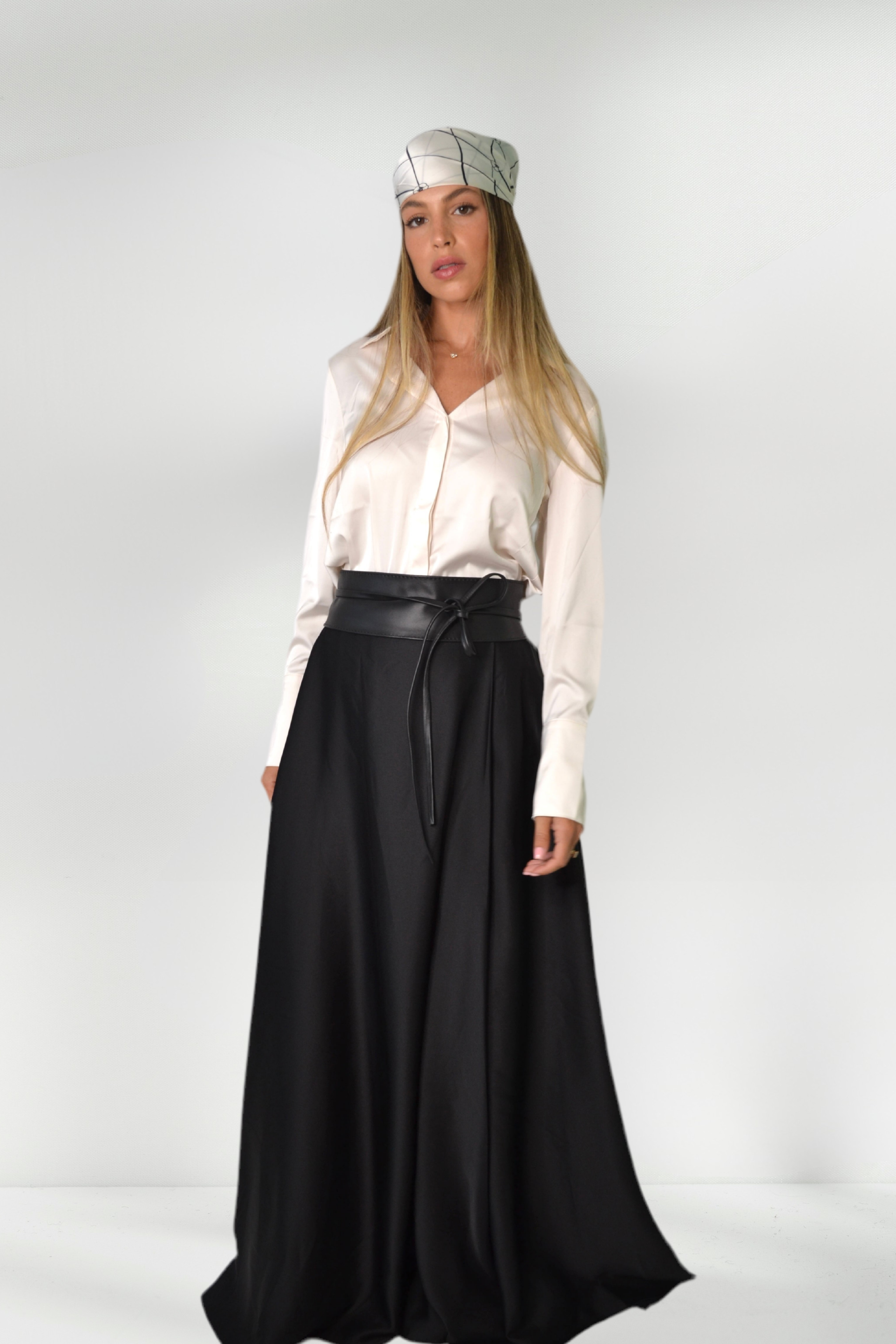 Maly Satin Maxi Skirt