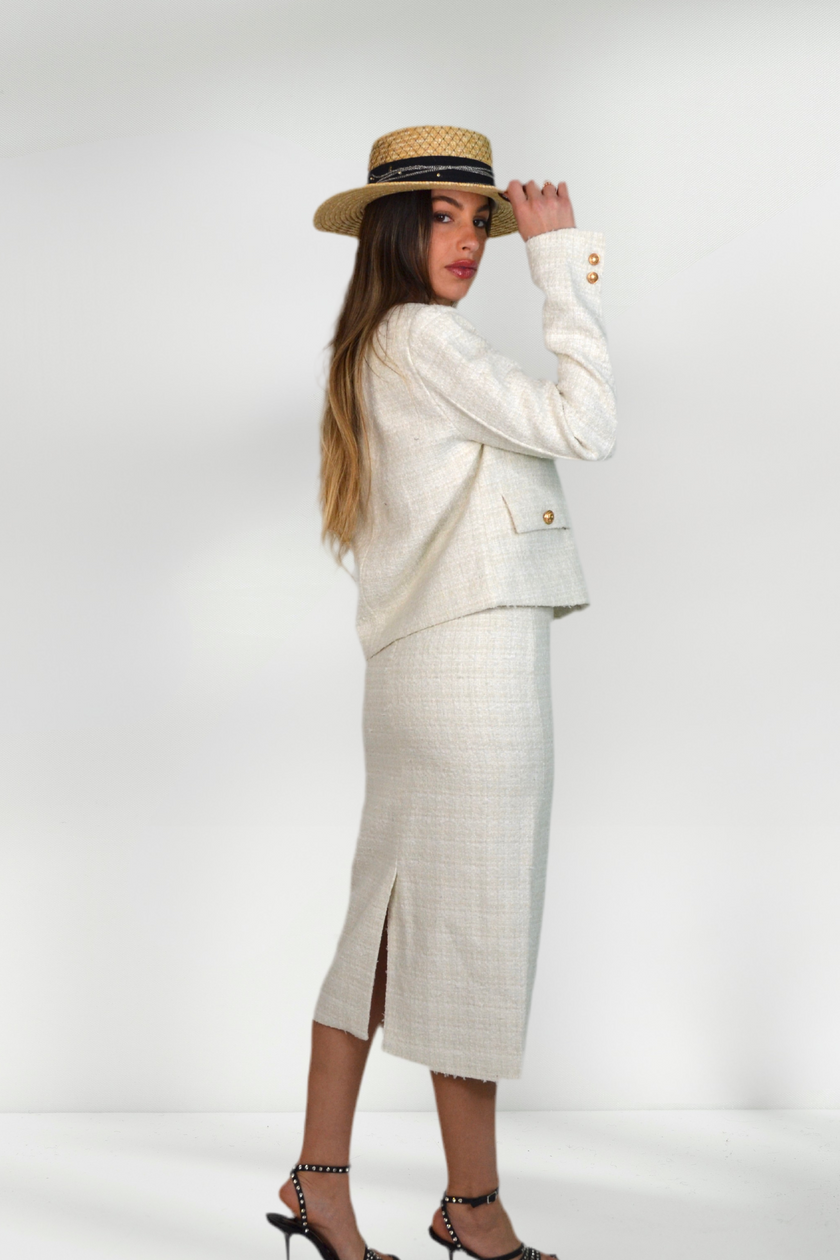 EMMA TWEED SUIT SET SKIRT AND JACKET