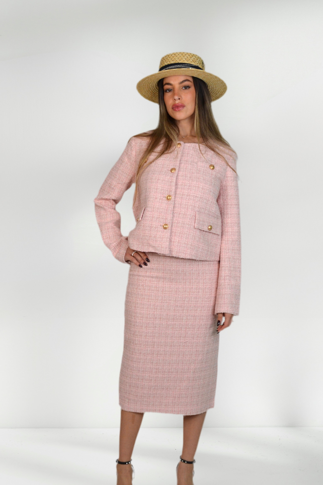 Emma Tweed Suit Set Skirt & Jacket