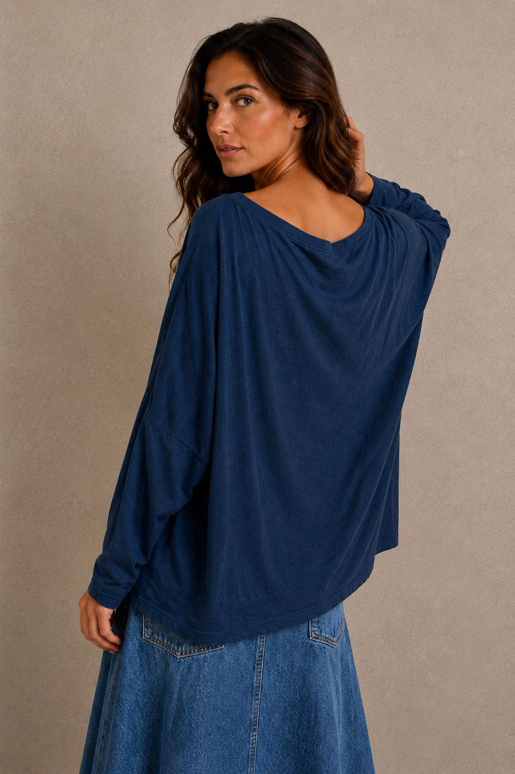 Amanda Oversized Long Sleeve Top