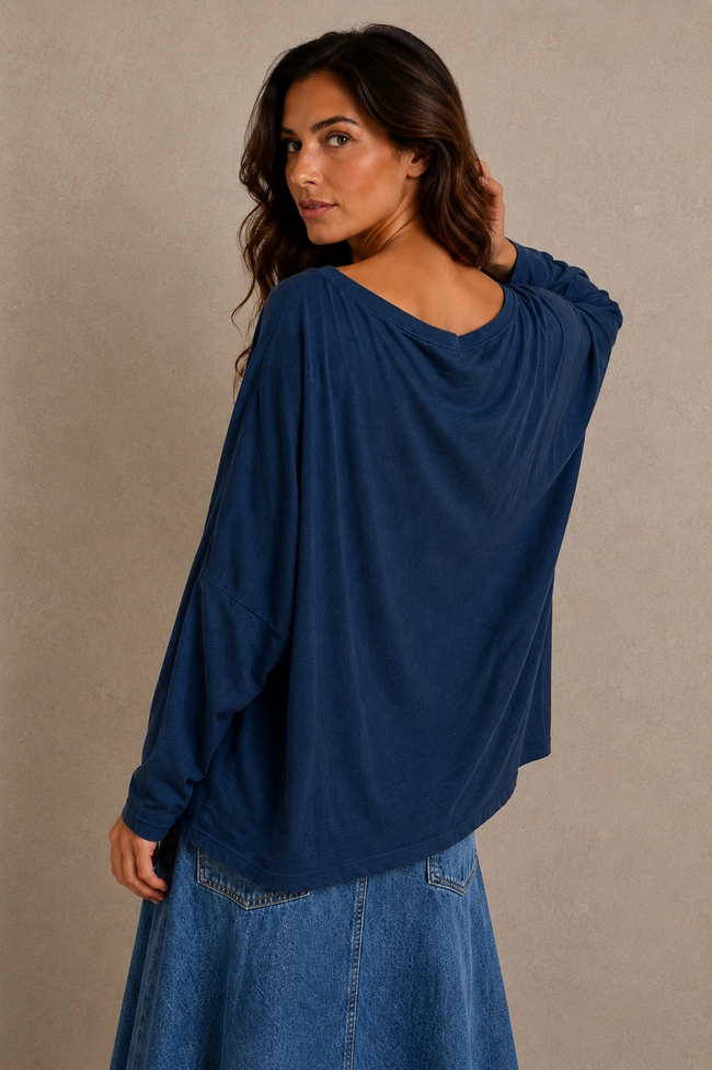 Amanda Oversized Long Sleeve Top