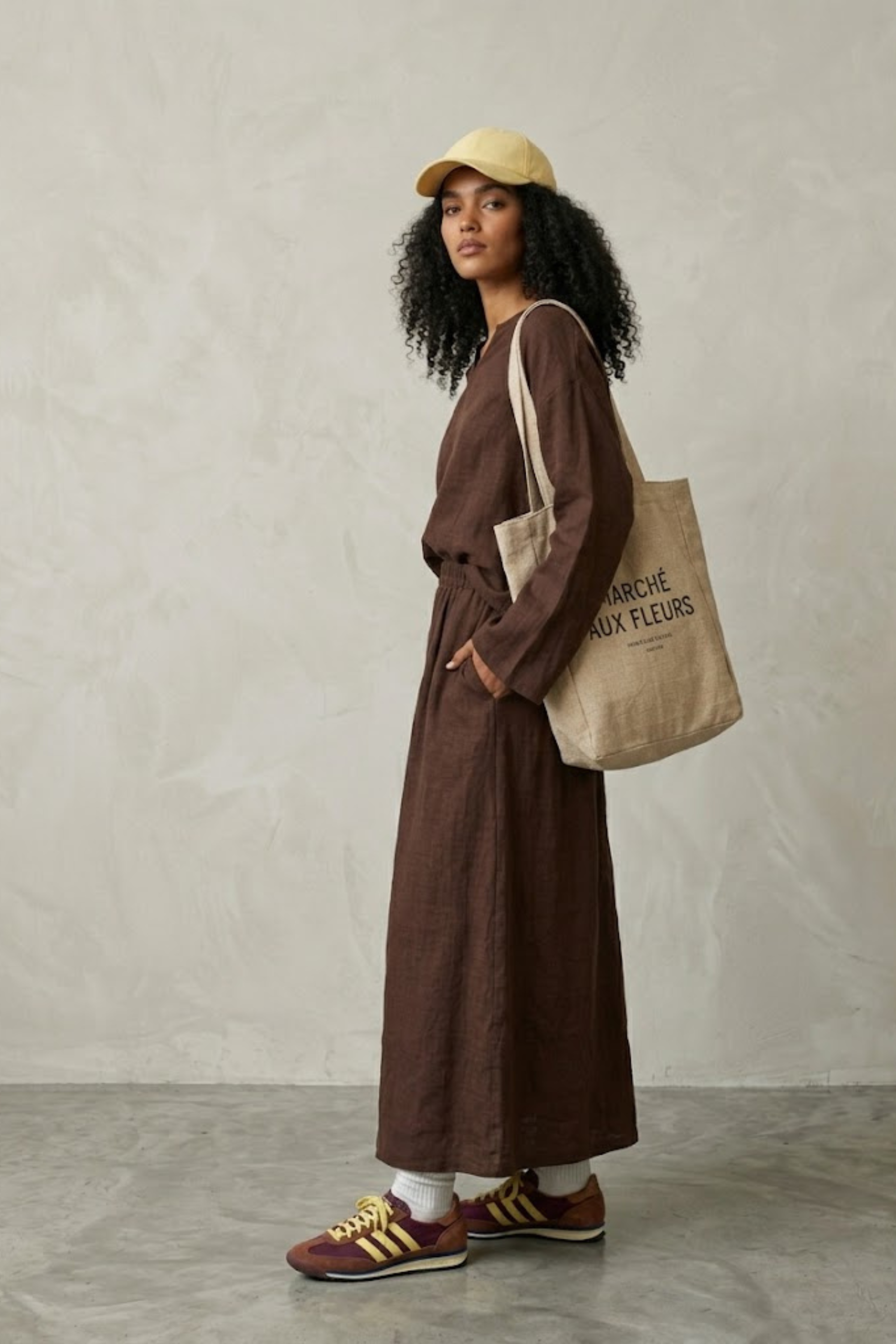 Savana Relaxed Set – Chocolate & Sky Blue