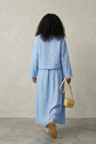 Savana Relaxed Set – Chocolate & Sky Blue