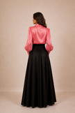 Miranda Iridescent Satin Blouse