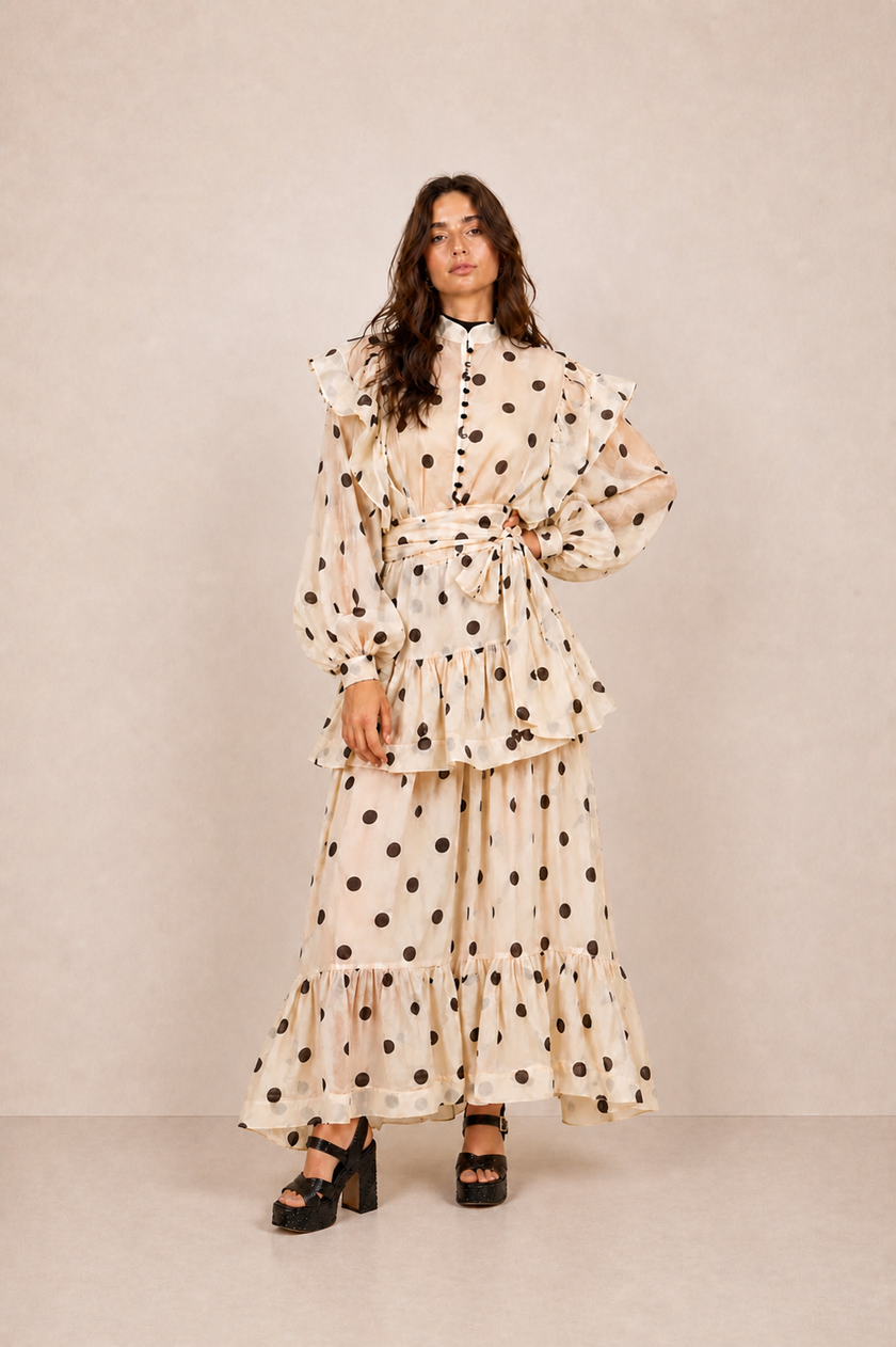 Clara Polka Dot Ruffle Set