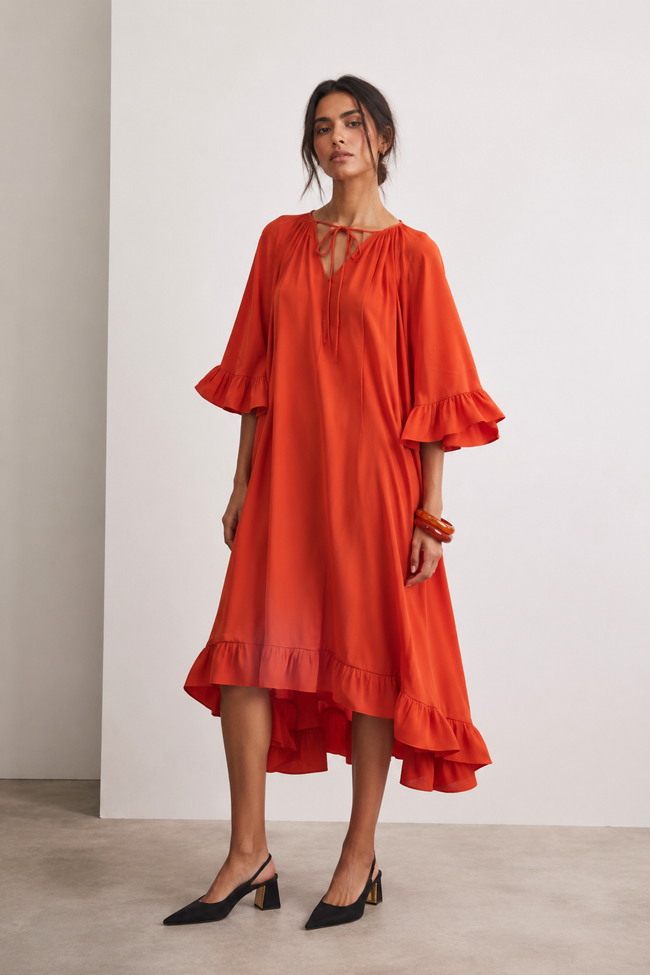 Nora Ruffle Dress