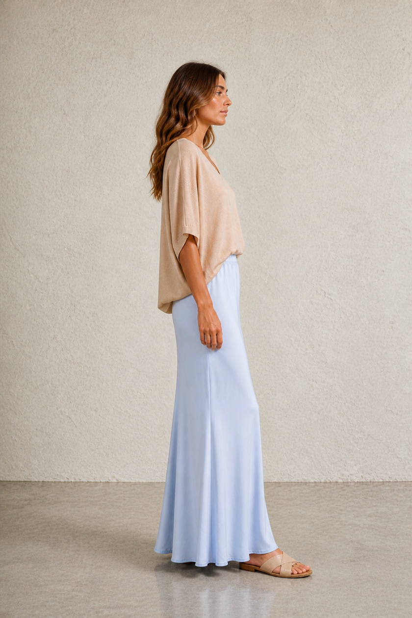 Ella Satin Modest Maxi Skirt