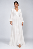 Solène Ruffle Trim Maxi Dress