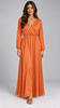 Talia Wrap Satin Maxi Dress