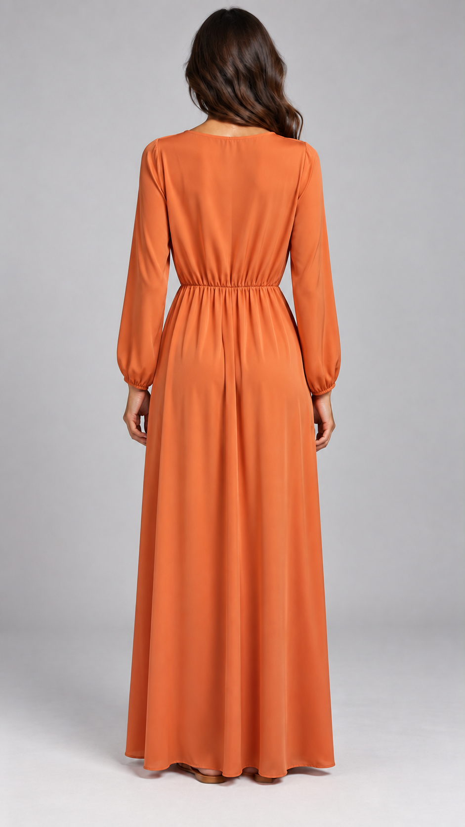 Talia Wrap Satin Maxi Dress