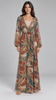 Odette Scarf Print Wrap Maxi Dress
