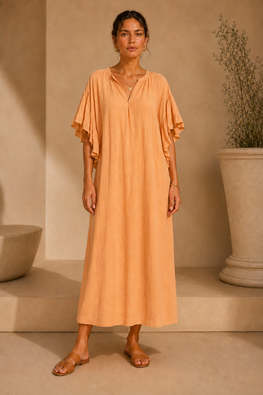 Fallone Ruffle Sleeve Dress