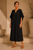 Fallone Ruffle Sleeve Dress