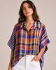 Sarit Colorblock Plaid Oversized Shirt