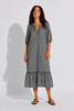 Sophie Black Gingham Midi Dress
