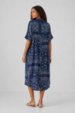 Lev Bandana Print Midi Shirt Dress