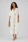 Lev Bandana Print Midi Shirt Dress