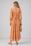 Abi Floral Pleated Midi Dress