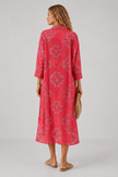 Johanna Paisley Print Shirt Midi Dress