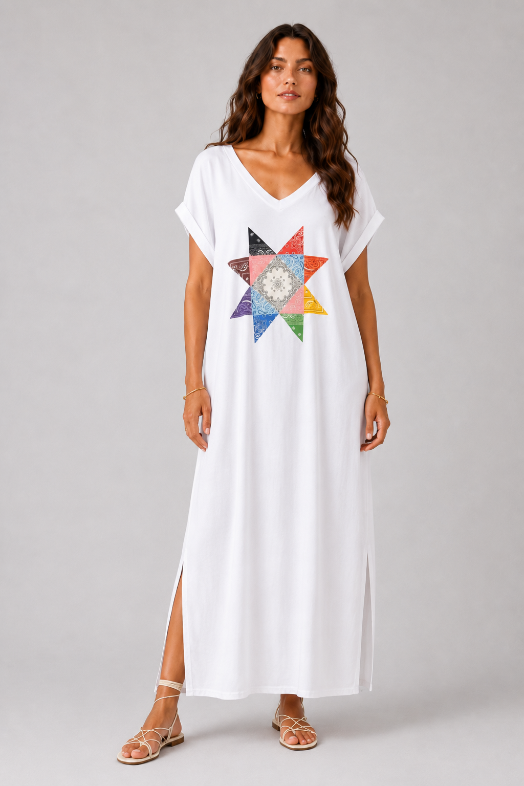 Maeva La Dolce Vida Star Print Maxi Dress