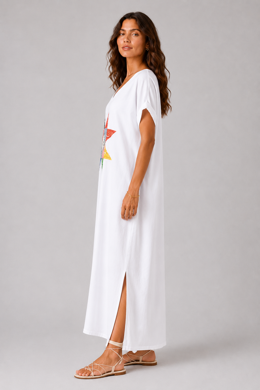Maeva La Dolce Vida Star Print Maxi Dress