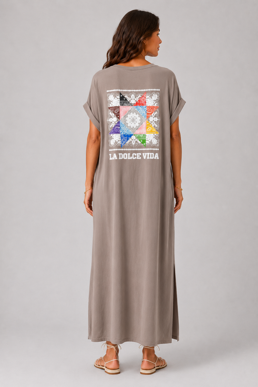 Maeva La Dolce Vida Star Print Maxi Dress