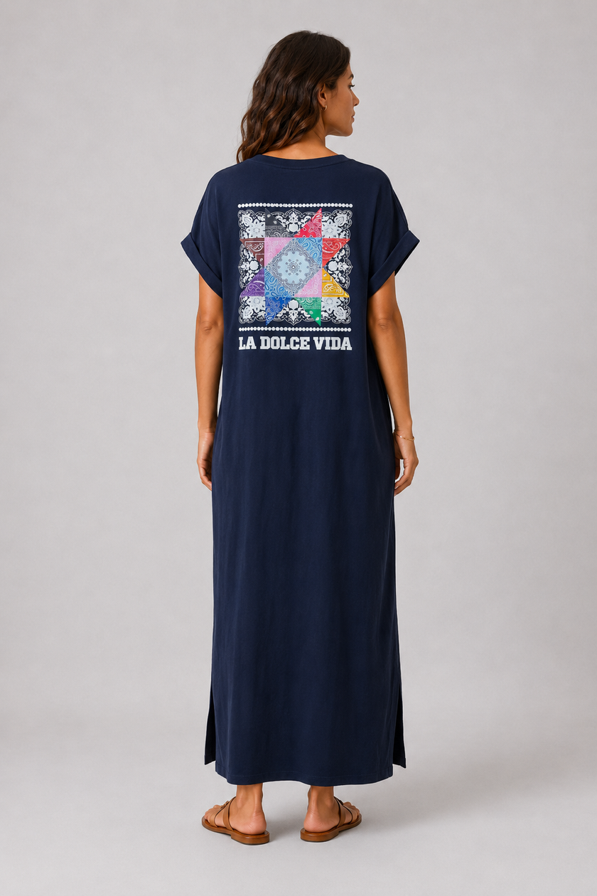 Maeva La Dolce Vida Star Print Maxi Dress