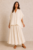 Colette Tiered Fringe Skirt