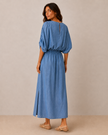 Louna Chambray Blouson Dress