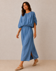 Louna Chambray Blouson Dress