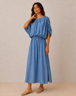 Louna Chambray Blouson Dress