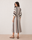 Garance Striped Wrap Dress