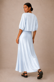 Capucine Satin Slip & Cardigan Set