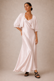 Capucine Satin Slip & Cardigan Set