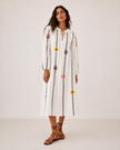Shira Embroidered Midi Dress