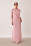 Adele Draped Cowl Maxi Dress