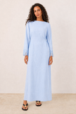 Camille Lace-Cuff Maxi Dress