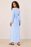 Camille Lace-Cuff Maxi Dress