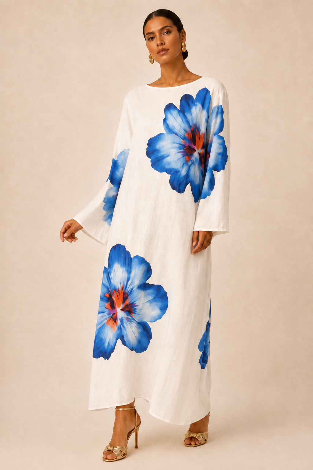 Talia Floral Kaftan Dress