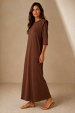 Léna Shoulder-Pad T-Shirt Dress