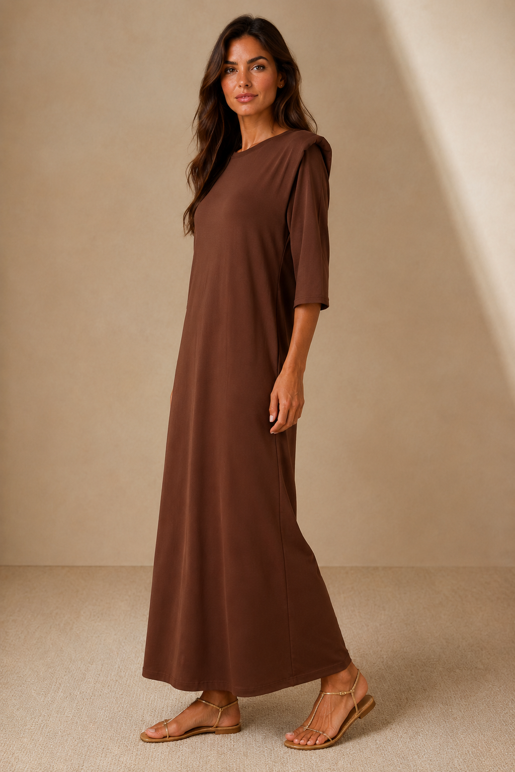 Léna Shoulder-Pad T-Shirt Dress