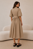 Margot Puff Sleeve Shirt Dress