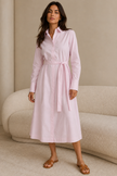 Alix Pleated Shirt Dress
